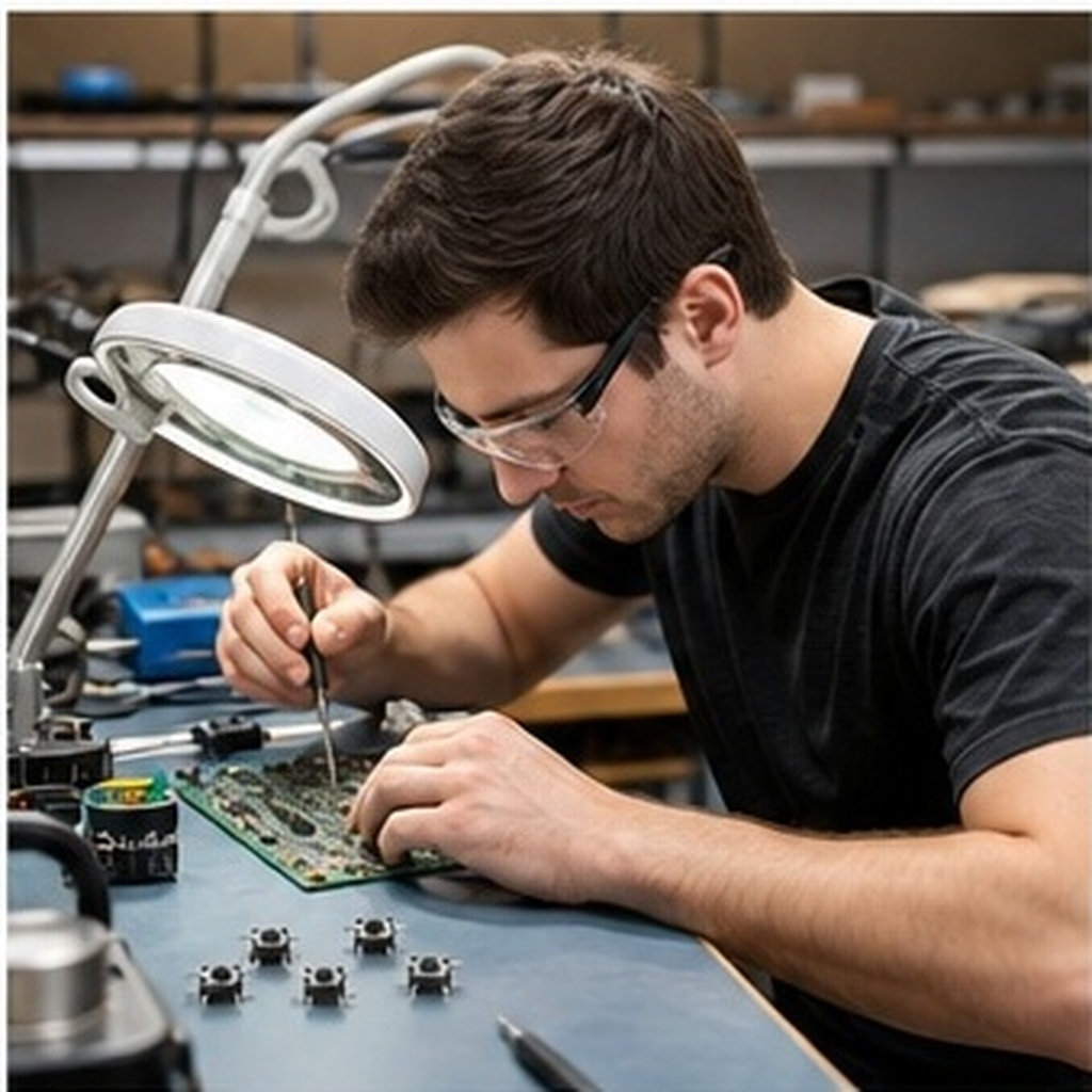 Electronics Repair In Usa - ชุดอุปกรณ์สวิตช์ปุ่มกดแบบสัมผัส 100 ชิ้น สำหรับงานอิเล็กทรอนิกส์และซ่อมแผงวงจร