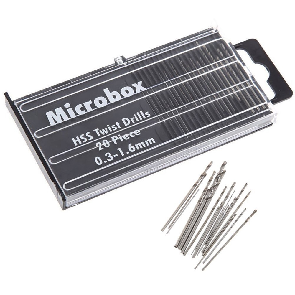 Electronics Repair Hobby - 20 ชิ้นเจาะ Bits สําหรับงานฝีมือความแม่นยําเครื่องประดับนาฬิกาซ่อมทํางานอดิเรกทํางาน Electronics 0.3