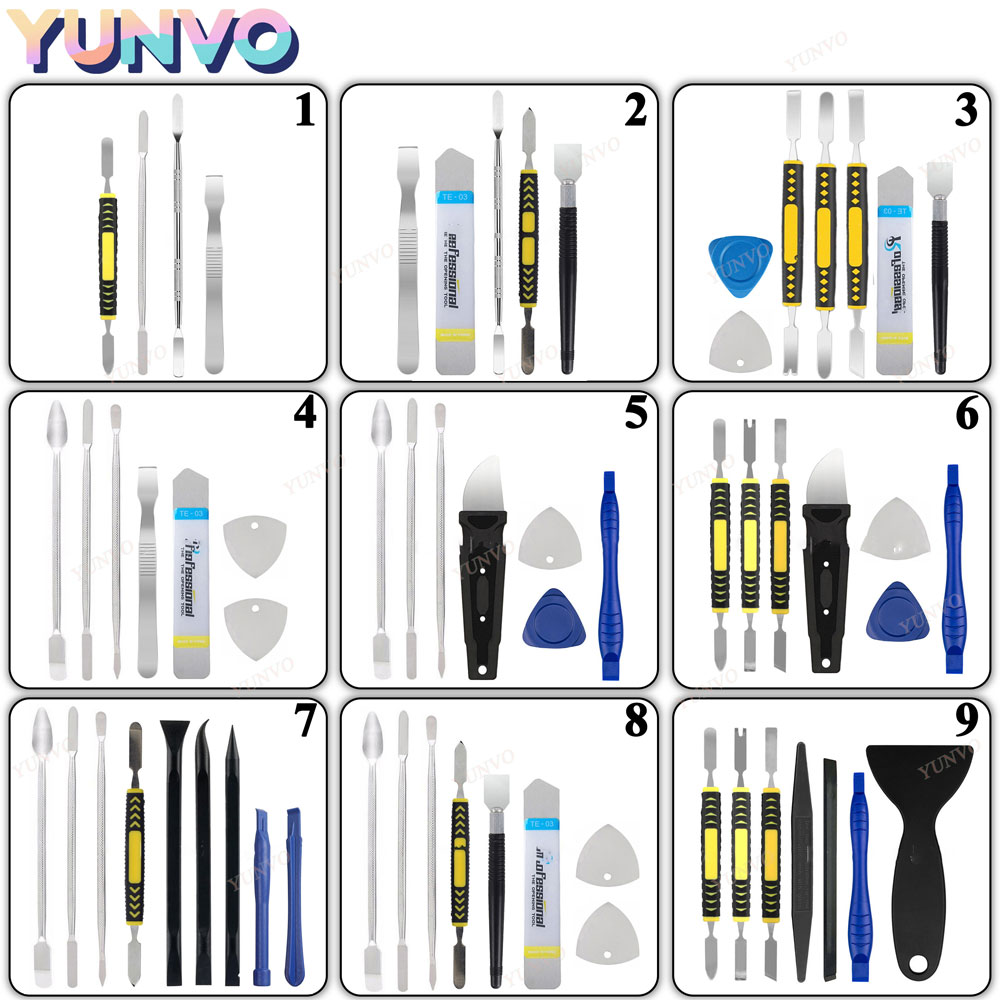 Phone Opening Tool - ชุดเครื่องมือซ่อมโทรศัพท์มือถือ ไขควง แบตเตอรี่แท็บเล็ต ชุดเปิดหน้าจอ ทำความสะอาดฝุ่น ชุดถอดประกอบ