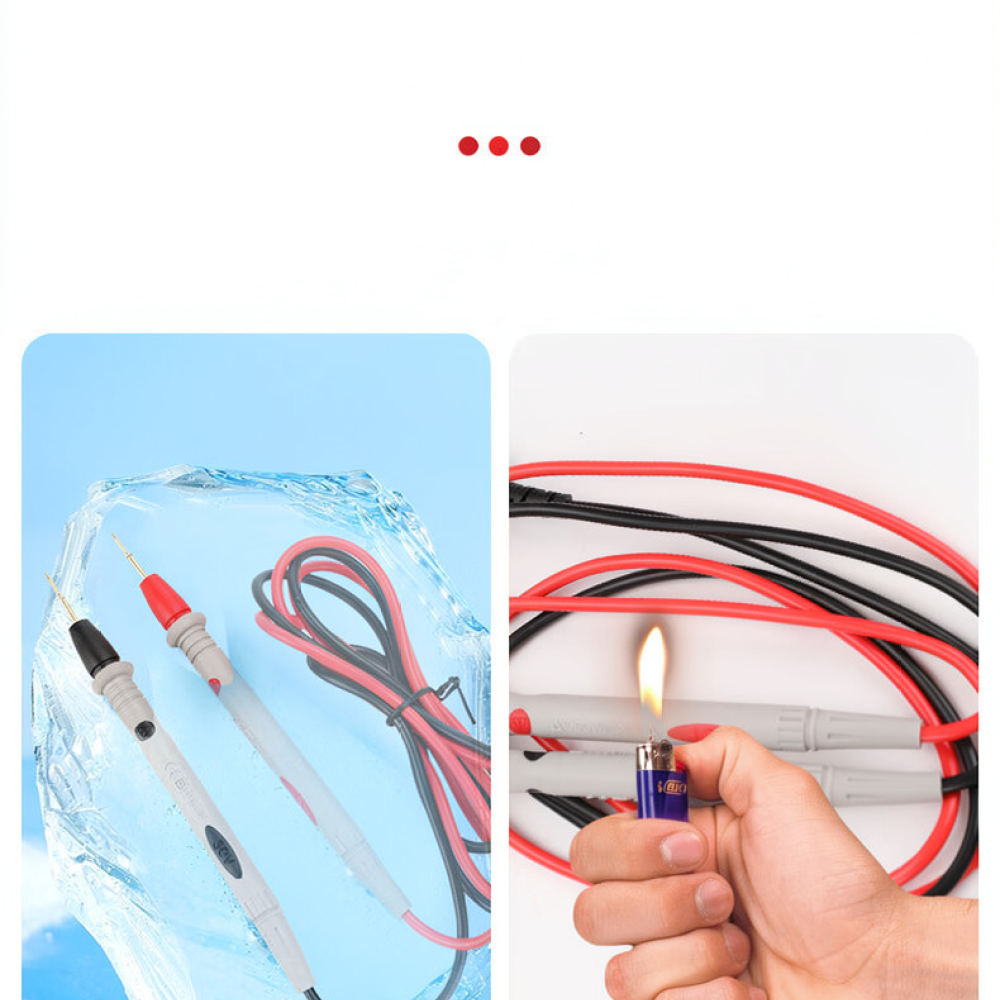 Electronics Repair In Usa - ชุดสายวัดมัลติมิเตอร์ดิจิทัลแบบสากล หัวเข็มปลายแหลมพิเศษ สายซิลิโคน สำหรับงานซ่อมอุปกรณ์อิเล็กทรอนิกส์และการทดสอบในห้องปฏิบัติการ